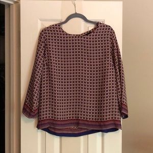 Silk 3/4 sleeve top